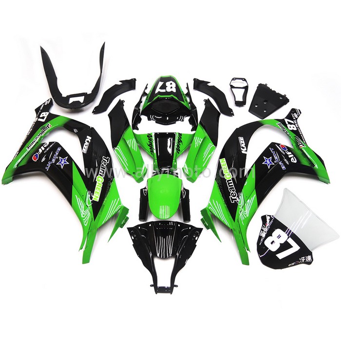 0199 Fairing Kawasaki Ninja ZX10R ZX-10R 11 12 13 14 15 2011- 2015 Team Green 87 0199 Fairing Kawasaki Ninja ZX10R ZX-10R 11 12 13 14 15 2011- 2015 Team Green 87